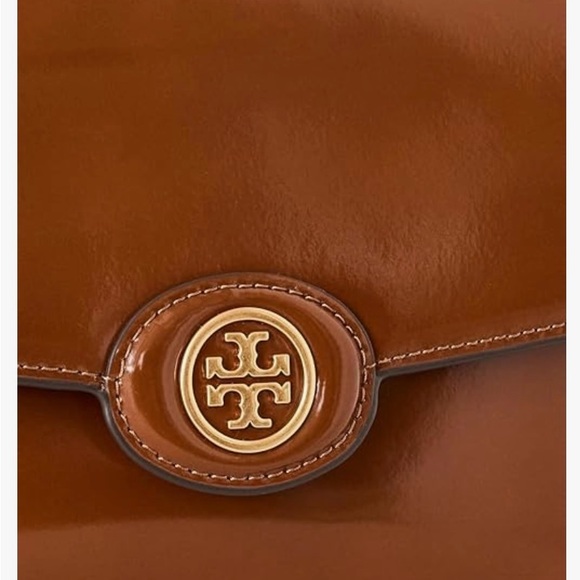 Tory Burch Brown Robinson Shoulder Bag with Convertible Design Dark Sienna NWOT - Picture 7 of 11